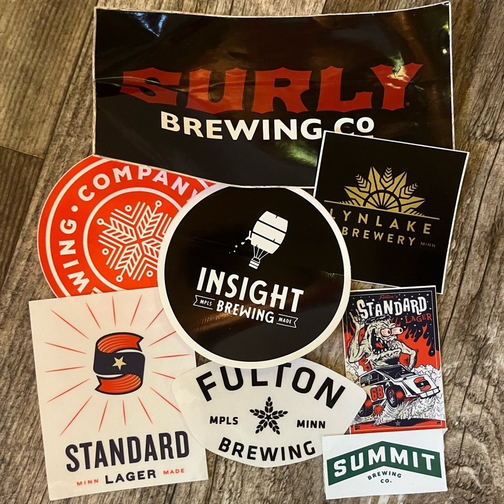 Minneapolis Minnesota Brewery Sticker Lot